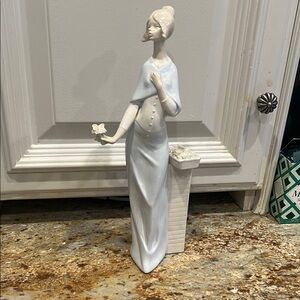 Elegant White Porcelain Figurine